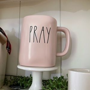 Rae Dunn Pink Pray Mug